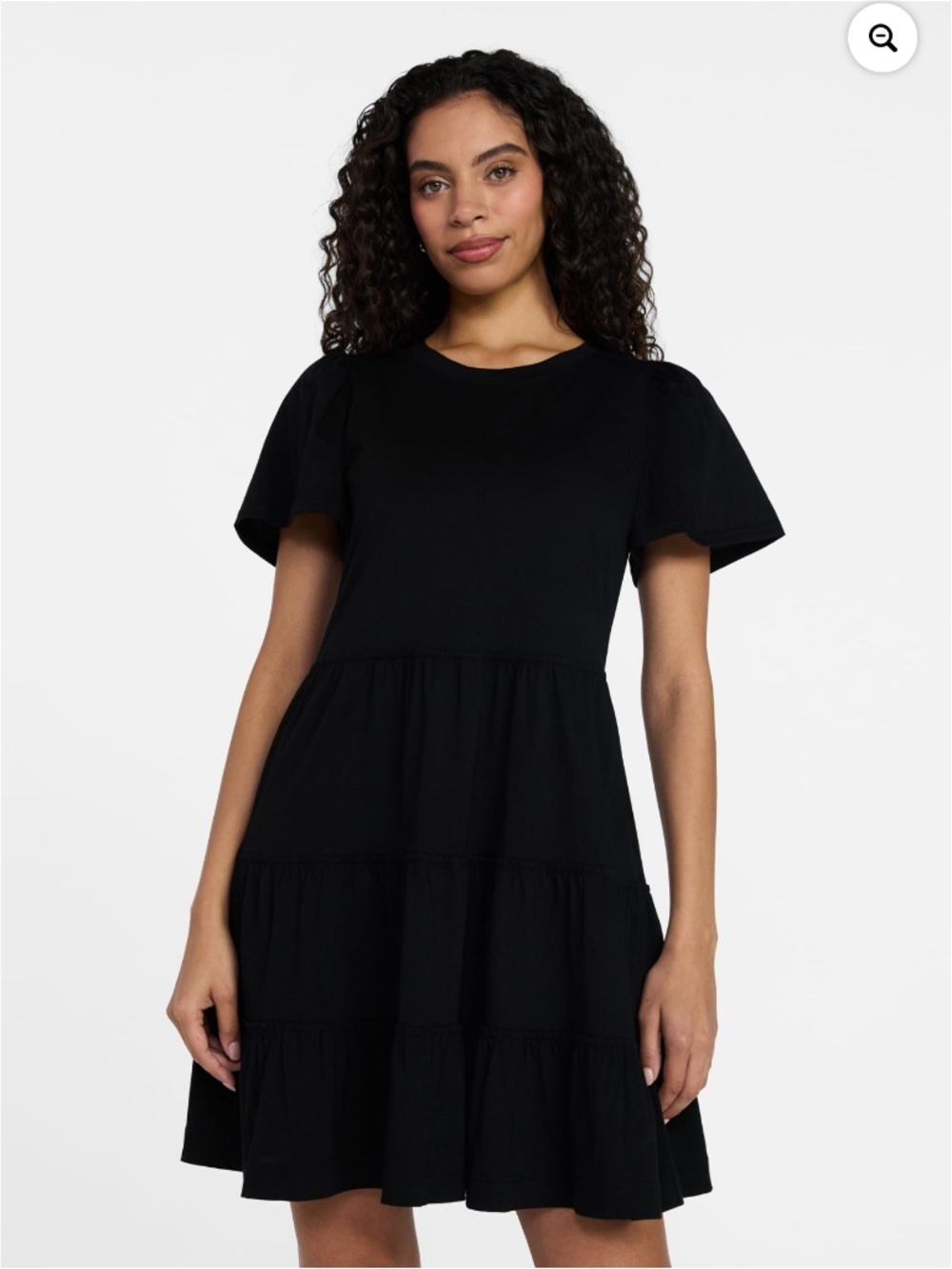Time and Tru Women’s Black Tiered Flounce Dress Size XS NWT